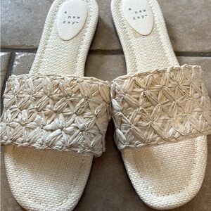 A New Day Women's cream Woven Sandals